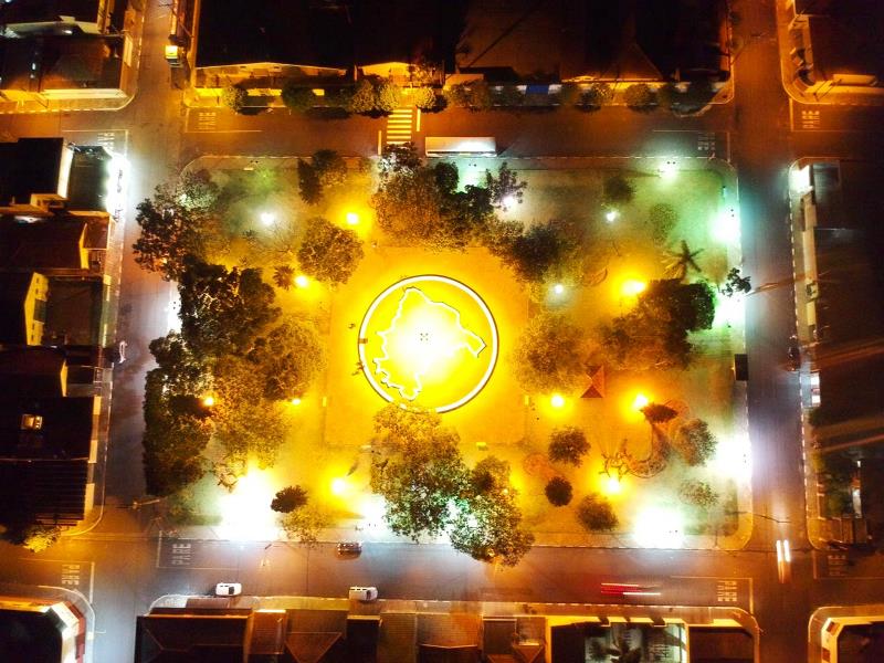 Prefeitura de Ibaté instala lâmpadas de LED em todas as praças públicas