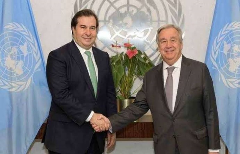 Maia visita Secretário-Geral da ONU em Nova York
