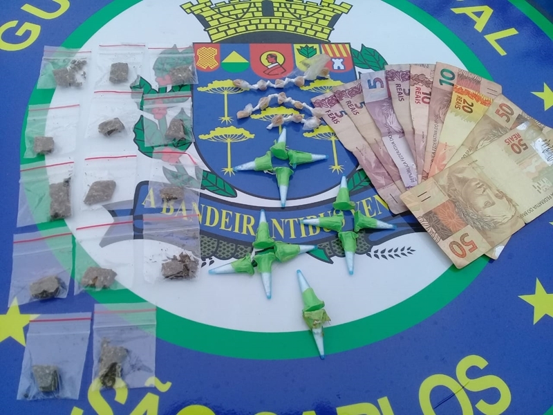 Guarda Municipal apreende menores com drogas e dinheiro no Cidade Aracy