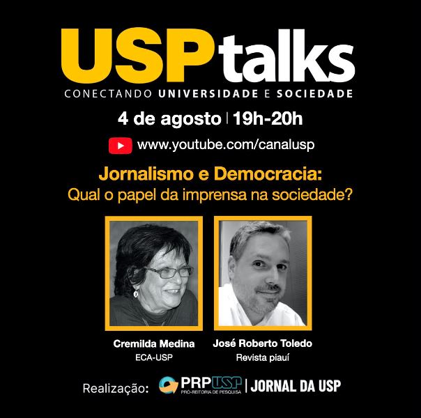 USP Talks debate o papel da imprensa na democracia
