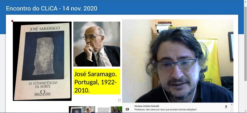 “As intermitências da morte”, de José Saramago foi tema do CLiCA