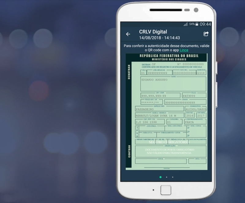 Documentação veicular será 100% digital em 2021