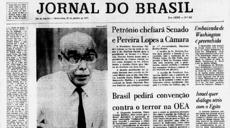 Eleição de Pereira Lopes para presidência da Câmara dos Deputados completa 50 anos
