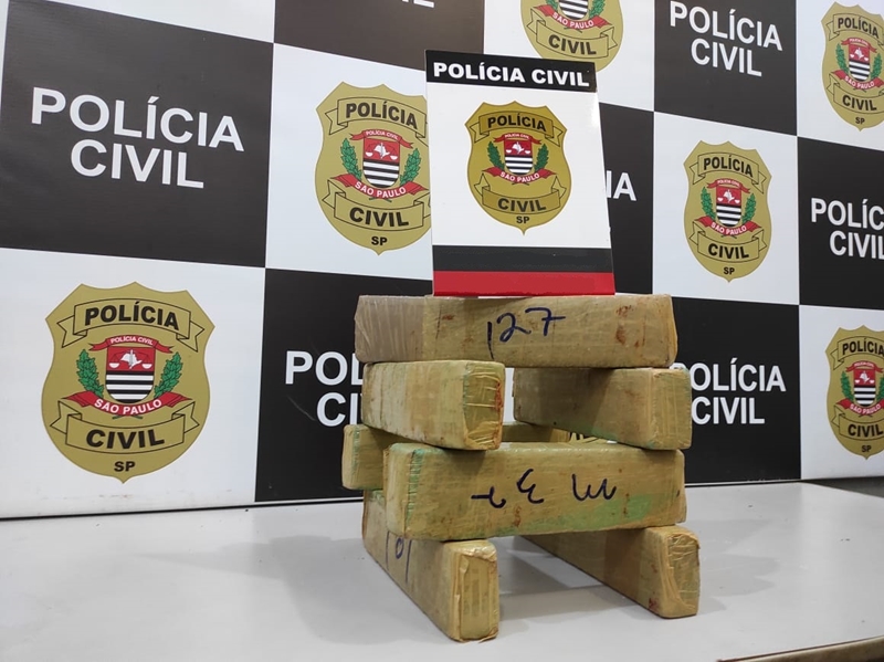 Polícia Civil prende jovem em flagrante com sete tijolos de maconha