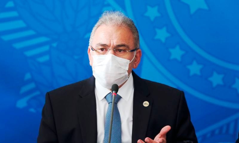 Marcelo Queiroga diz que meta do governo é vacinar 1 milhão por dia