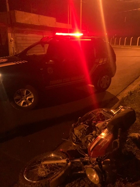 Motocicleta adulterada é apreendida no Antônio Moreira em Ibaté