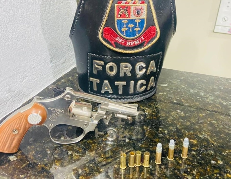 Força Tática detém indivíduo com revólver após disparos em via pública no Cidade Aracy II