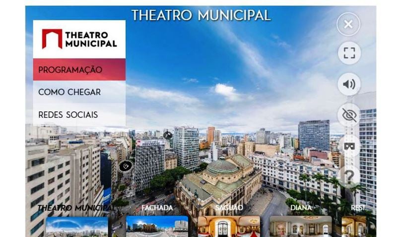 Theatro Municipal de São Paulo inaugura novo tour virtual