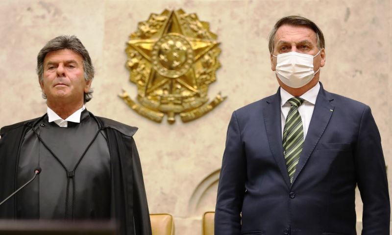 Fux e Bolsonaro conversam sobre indicação de vaga ao STF