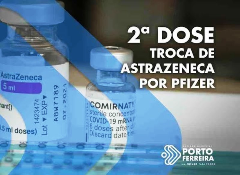 Pessoas com 2ª dose de AstraZeneca atrasada podem completar imunização com Pfizer