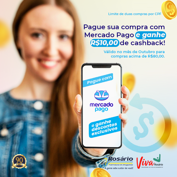 Farmácia Rosário faz parceira com Mercado Pago e traz benefícios no mês de Lançamento