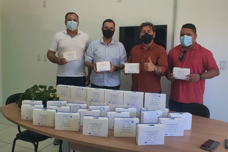 Julio Cesar e Deputado Federal Luiz Carlos Motta doam milhares de testes de Covid-19 para a Prefeitura de São Carlos