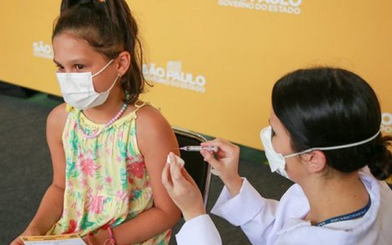 Estado de São Paulo ultrapassa 300 mil crianças vacinadas