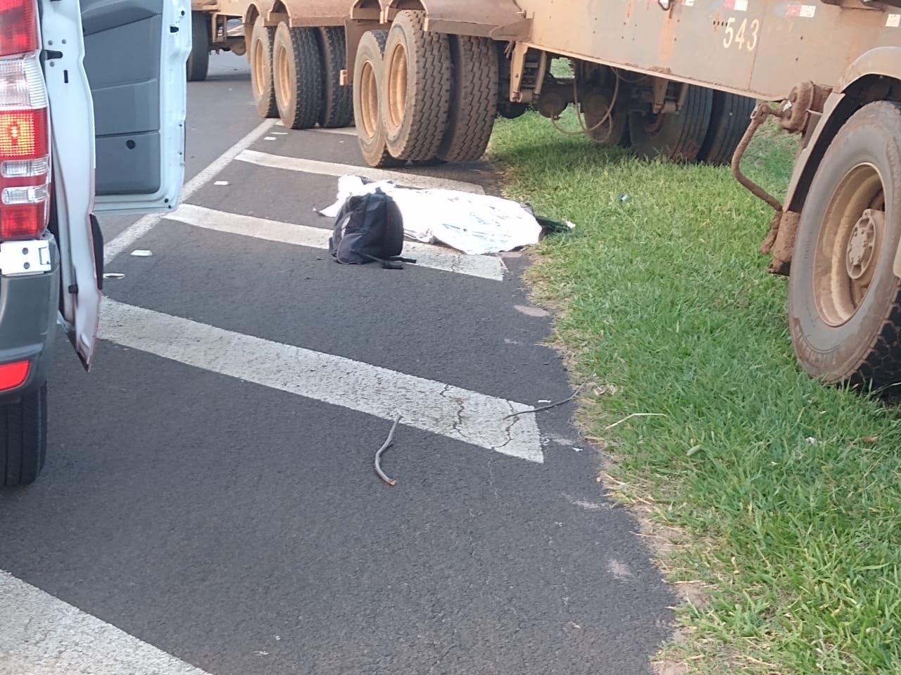 Homem Morre Atropelado Por Caminhão Na SP-318