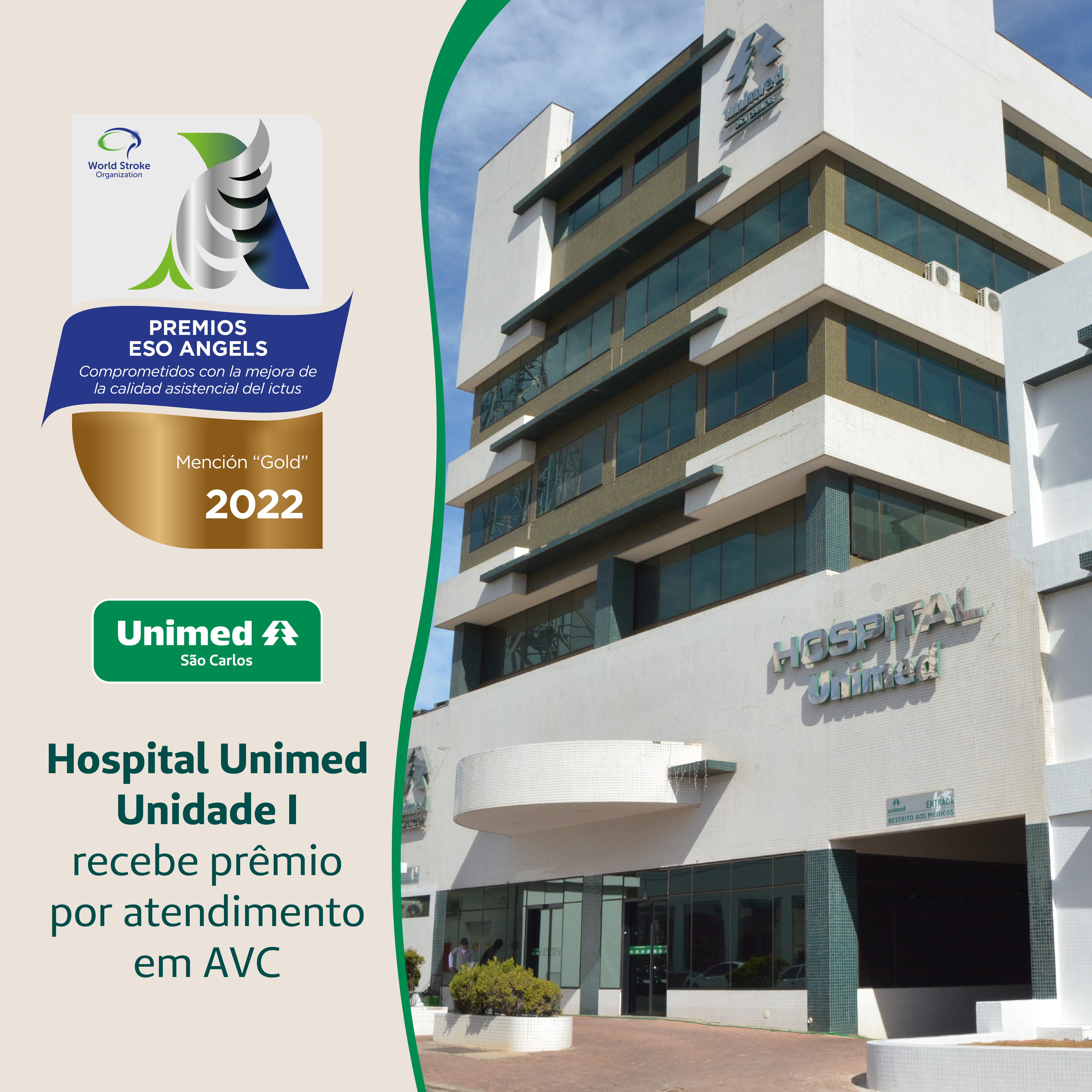 Hospital Unimed São Carlos recebe prêmio por atendimento em AVC