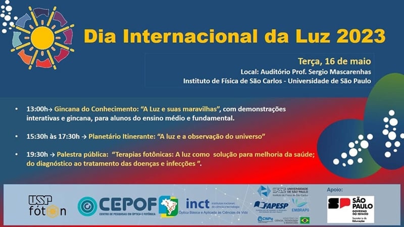 Dia Internacional da Luz – 2023: Evento Gratuito com Certificado