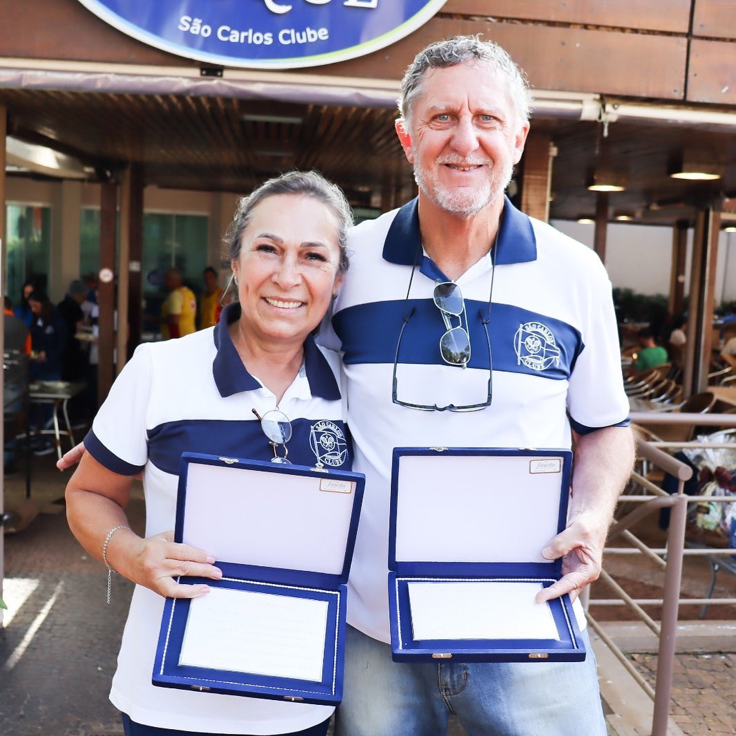 Egle Bonicelli e Alemão se despedem do São Carlos Clube 