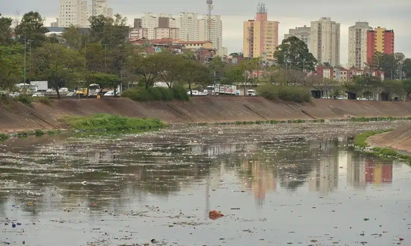 Estudo aponta melhora na qualidade da água em trechos do Tietê, mas mancha  de poluição quase dobra