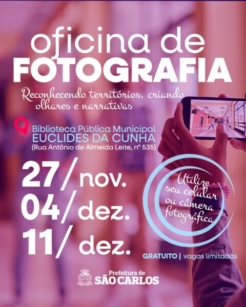 Biblioteca Euclides da Cunha promoverá curso de Fotografia