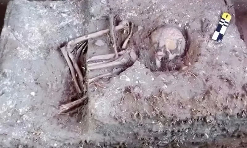 Construtora encontra ossadas e peças arqueológicas em obra