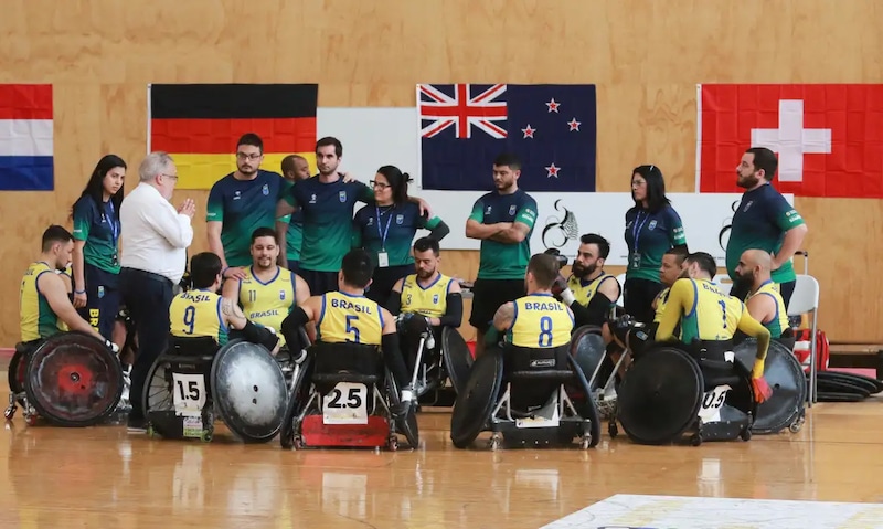 Brasil fica fora da Paralímpiada de Paris do rugby em cadeira de rodas