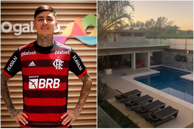 Chileno do Flamengo mora em mansão que pertence a bicheiro carioca com cinco mandados de prisão