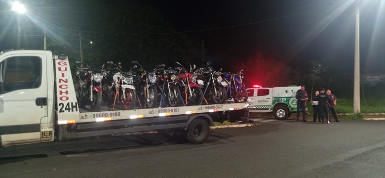Nove motocicletas são apreendidas na Operação Escapamento em São Carlos