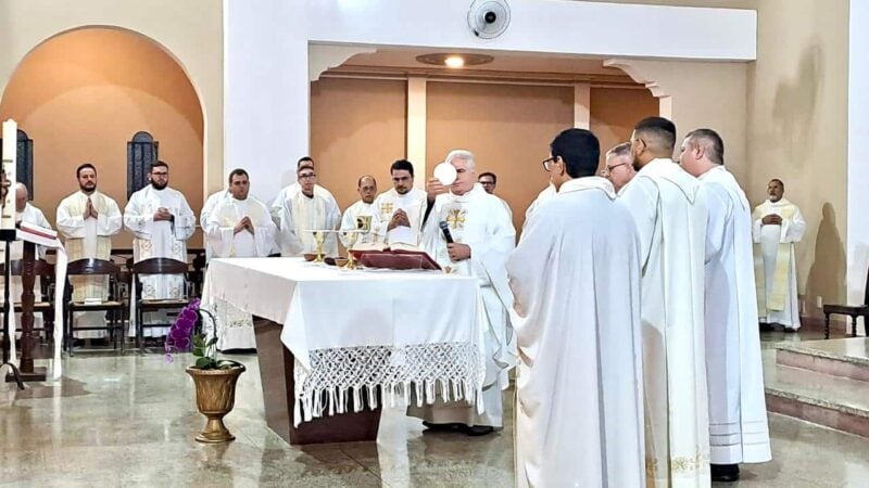 Presbíteros da Diocese de São Carlos participam do encontro anual de atualização do Clero 2024 em Itaici