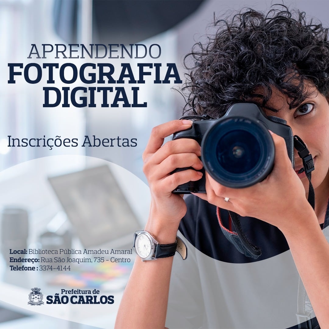 Biblioteca Amadeu Amaral oferece cursos de fotografia