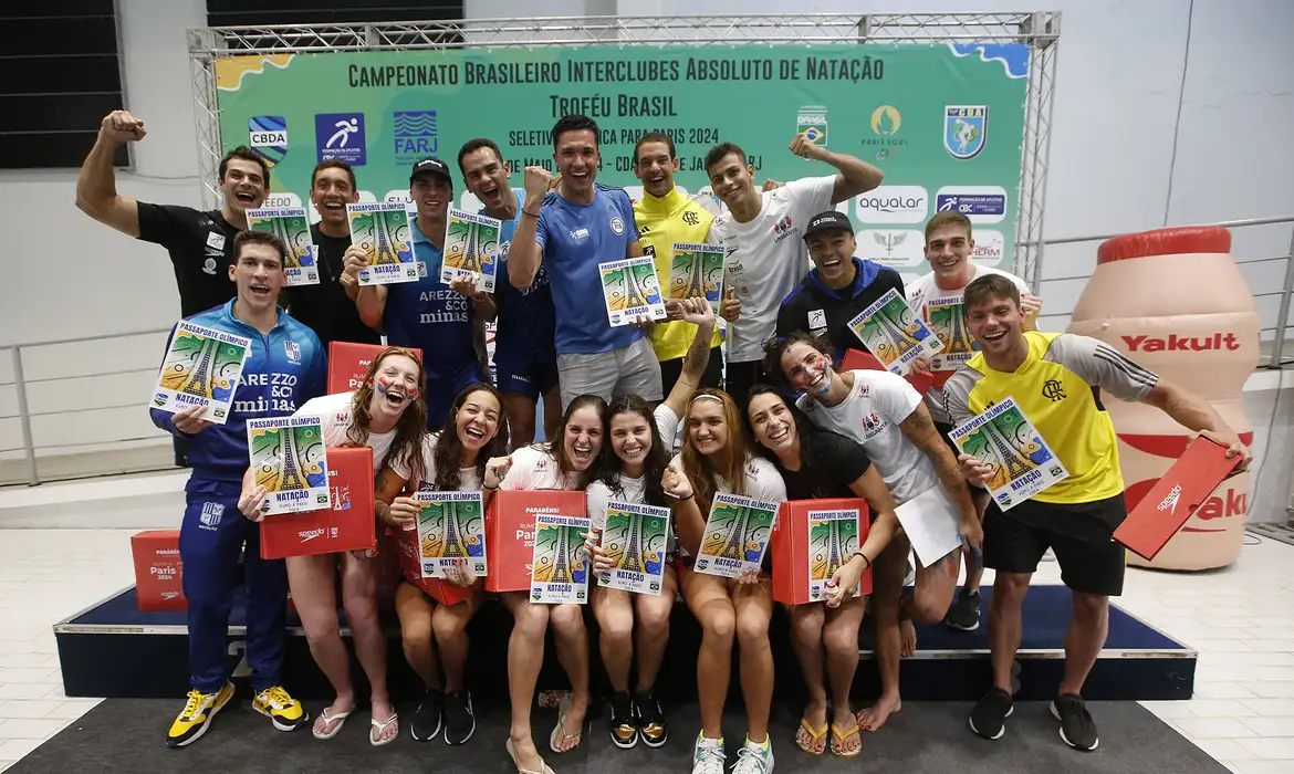 Time brasileiro foi definido durante o Troféu Brasil de Natação