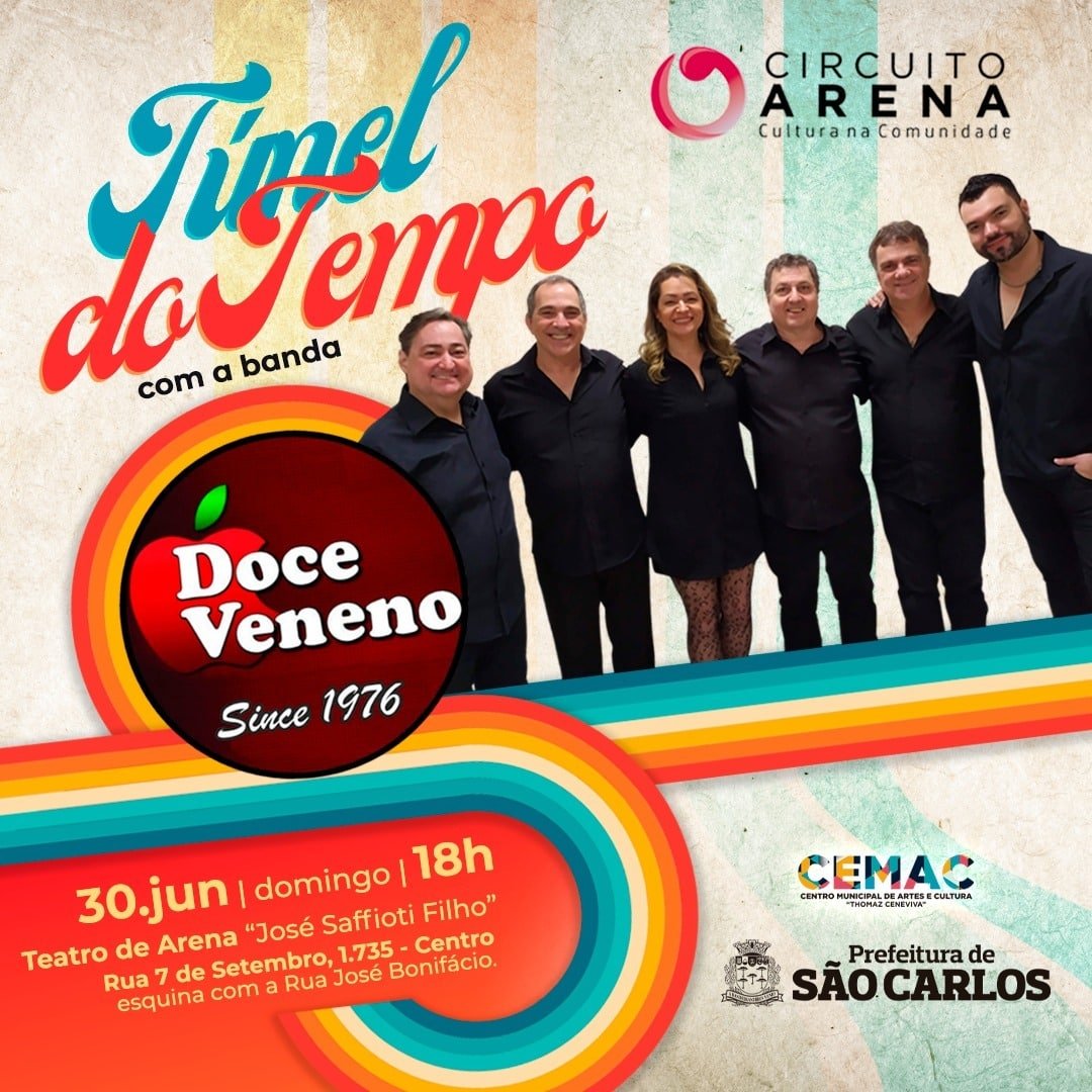 Domingo tem circuito arena com a banda Doce Veneno