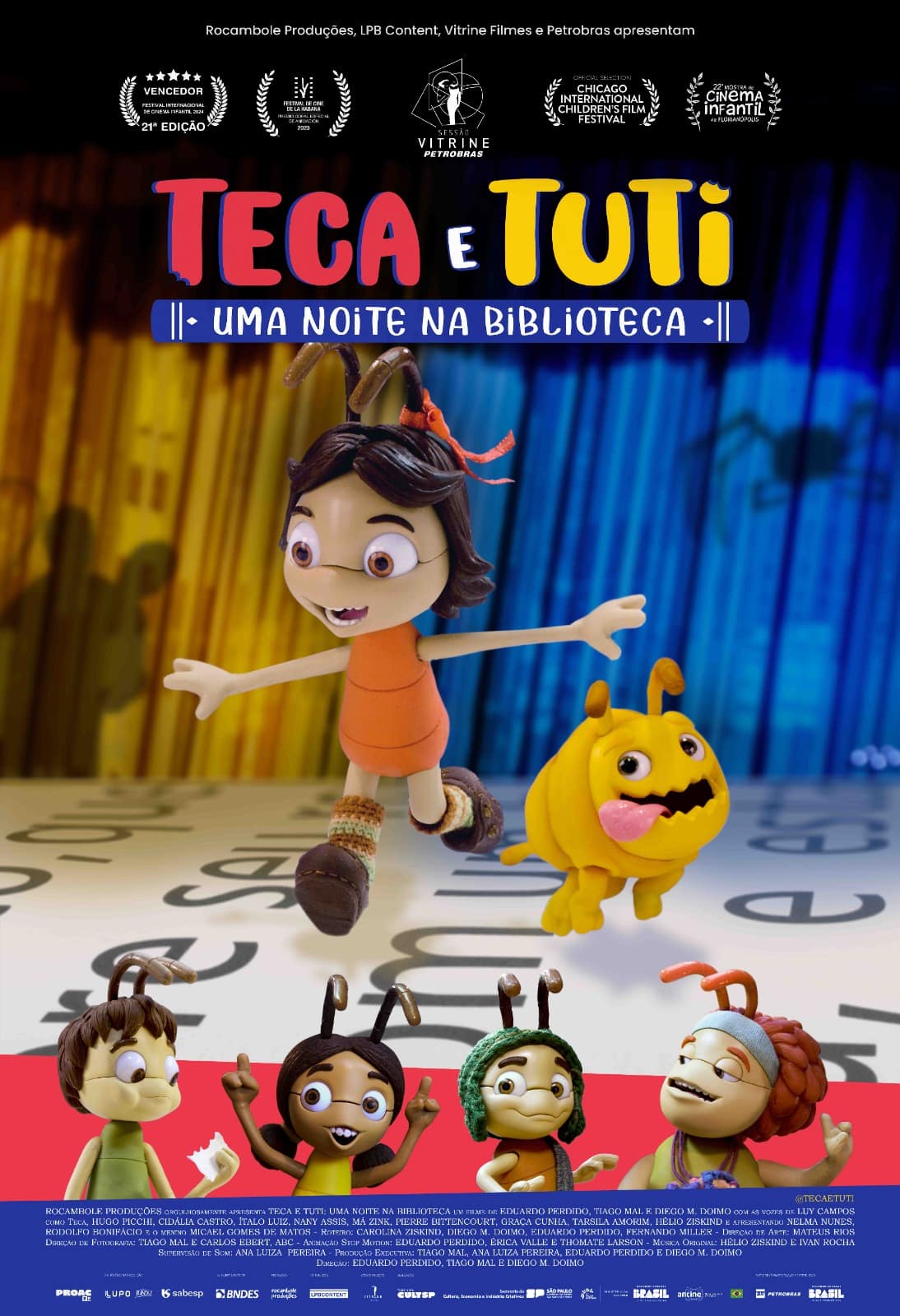 TECA E TUTI: UMA NOITE NA BIBLIOTECA continua em cartaz no Cine São Carlos