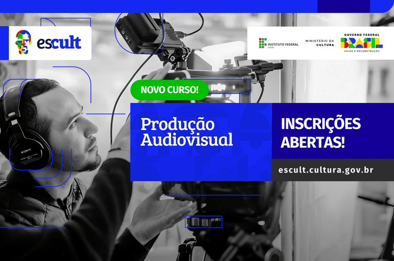 Abertas as inscrições para curso gratuito de Produção Audiovisual