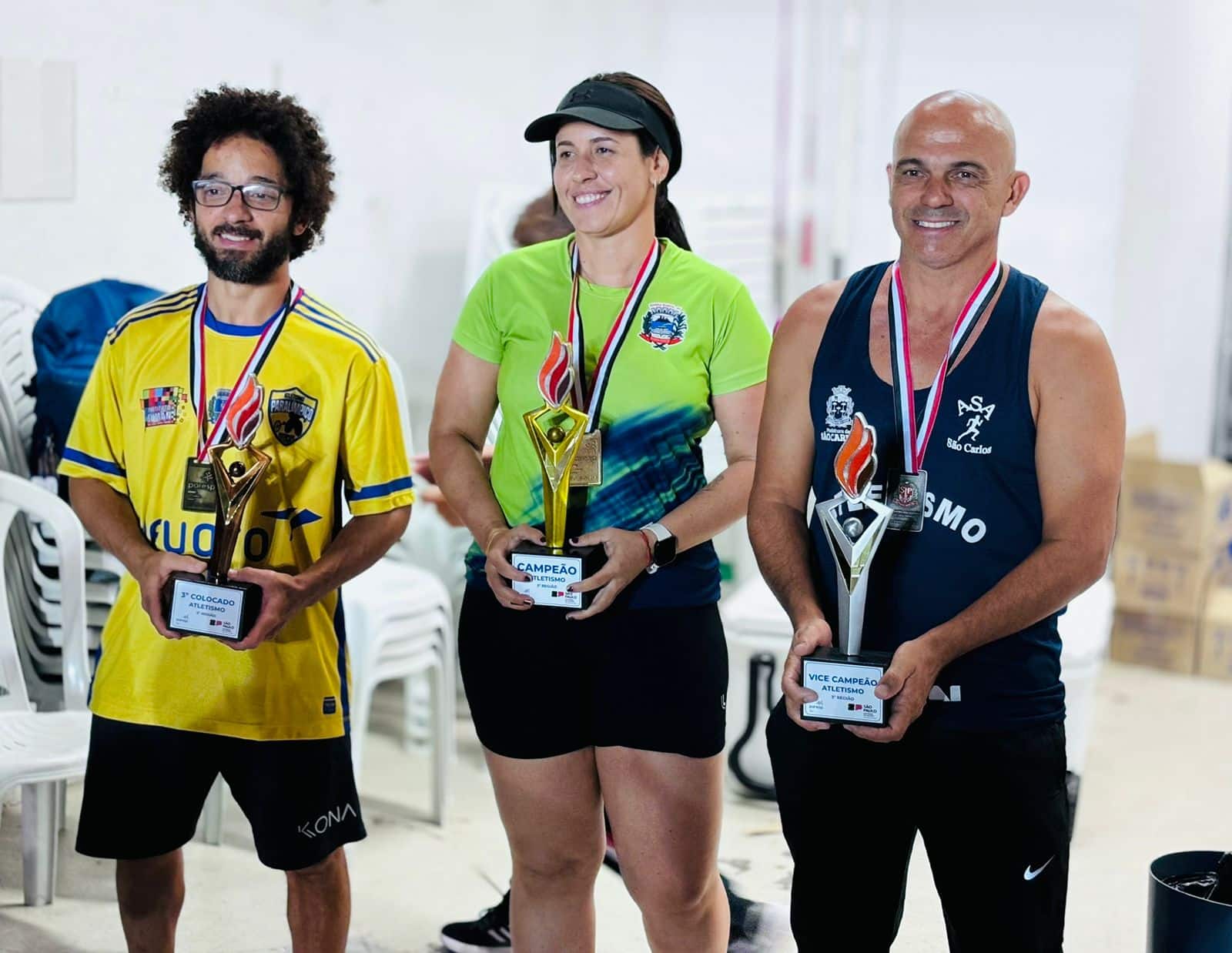 Equipe paralímpica de atletismo de São Carlos faz bonito no Paresp