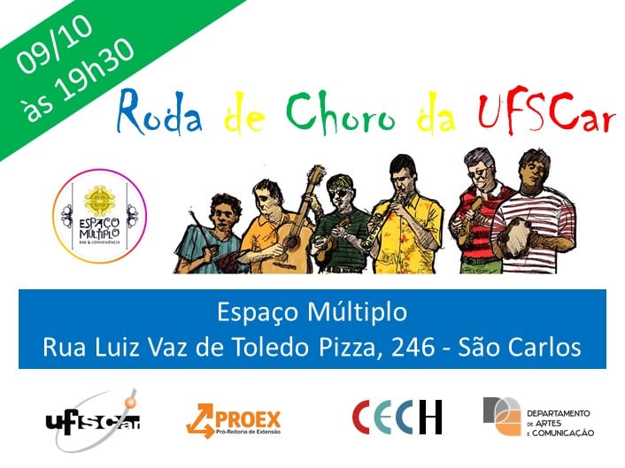 Roda de Choro da UFSCar se apresenta hoje no Espaço Múltiplo