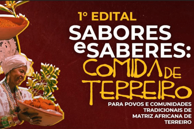 Abertas inscrições para o edital Sabores e Saberes