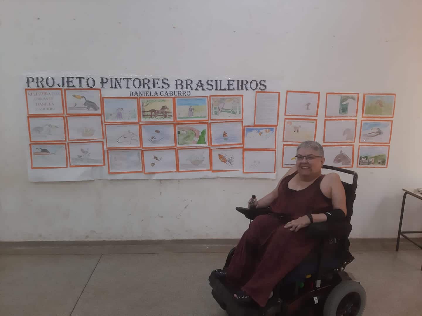 Daniela Caburro participa de projeto sobre pintores em escola municipal