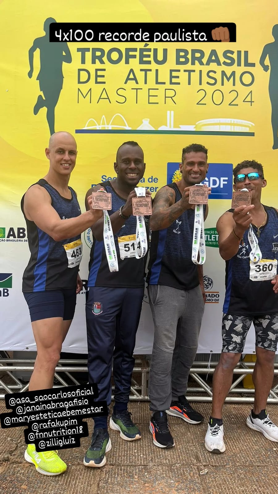 São Carlos faz história no Troféu Brasil Master de Atletismo