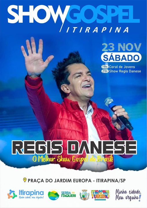 Show com Regis Danese será neste sábado