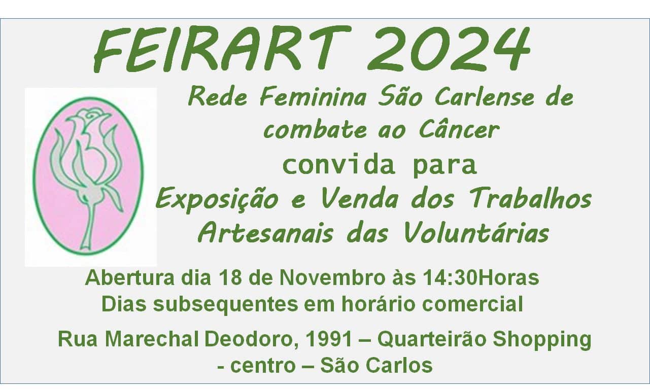 FEIRART 2024 tem início no dia 18