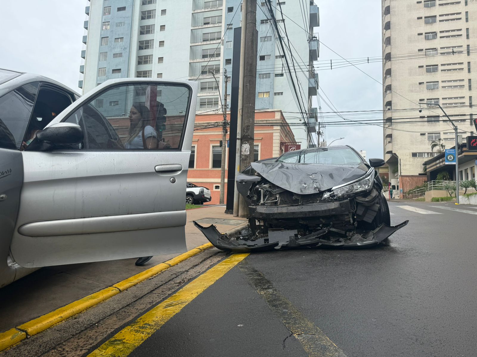 Acidente é registrado no Centro