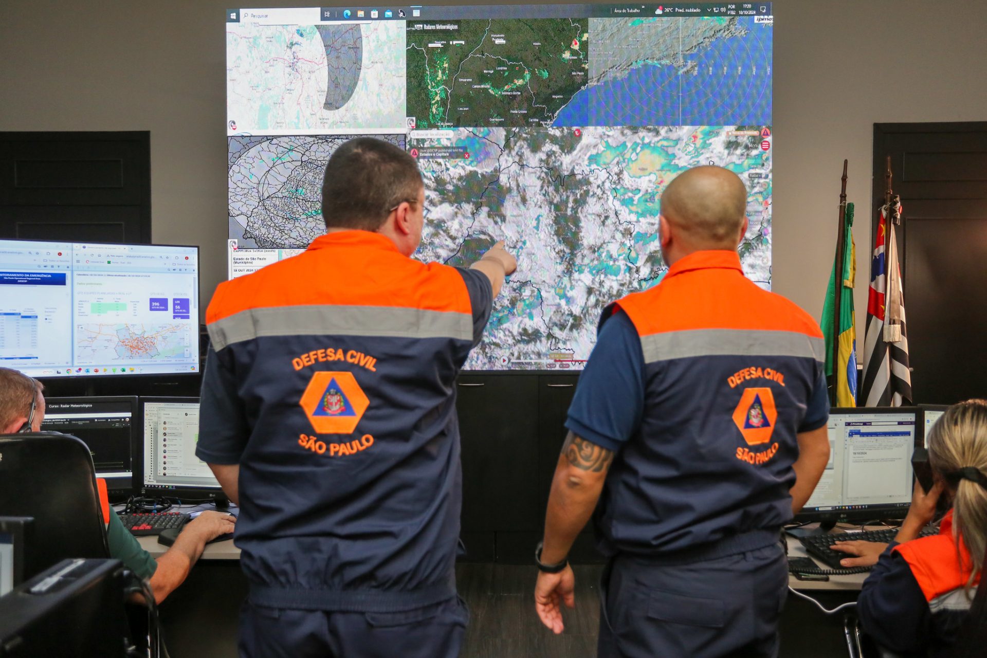 Defesa Civil alerta para fortes chuvas