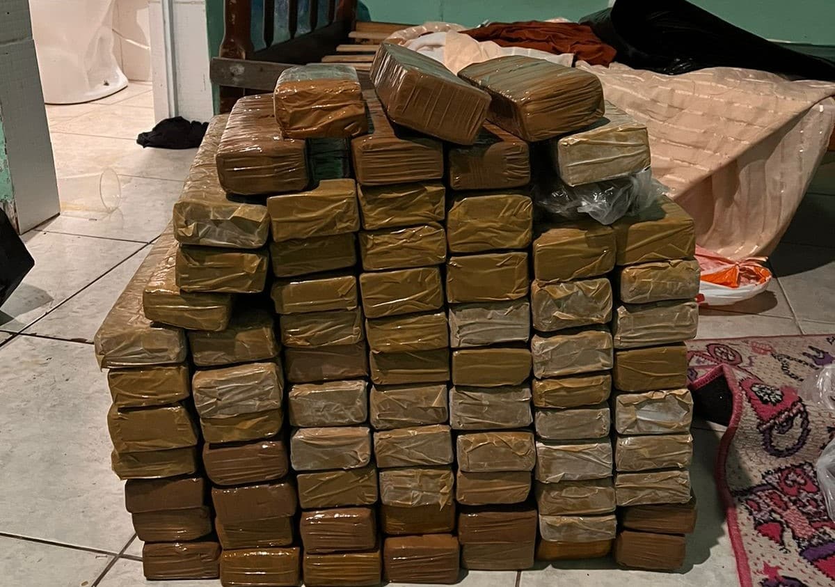 Polícia Militar prende homem com mais de 65 kg de maconha