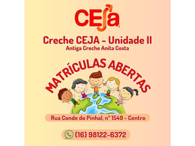 Creche Anita Costa está com matrículas abertas