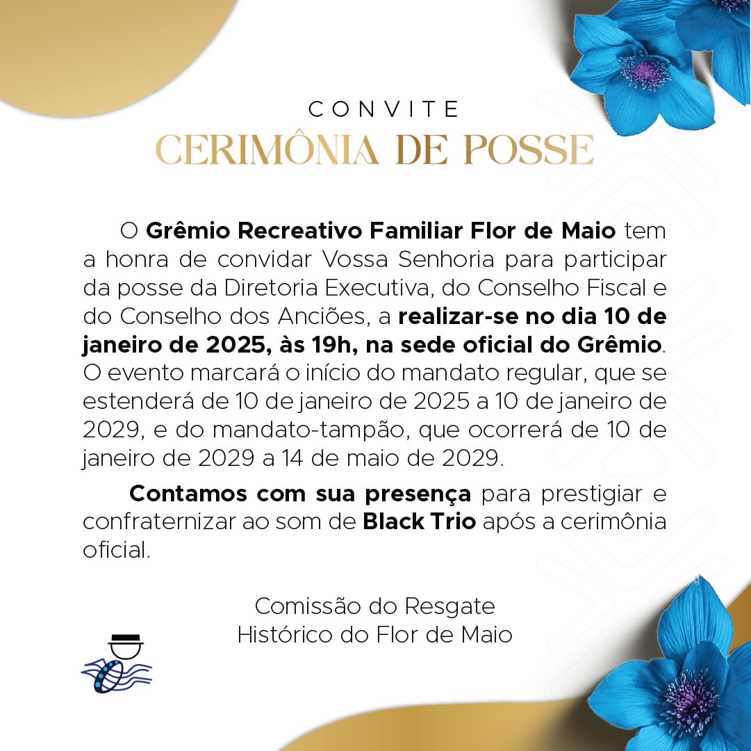 Flor de Maio promove solenidade de posse