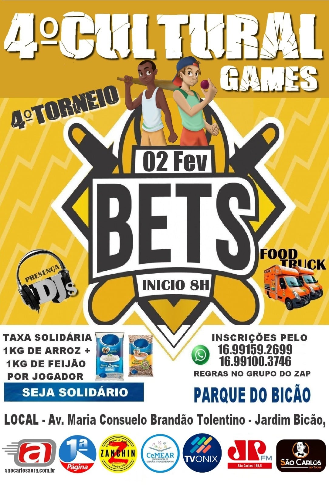 Domingo, dia 2 de fevereiro,  tem  4º Cultural Game