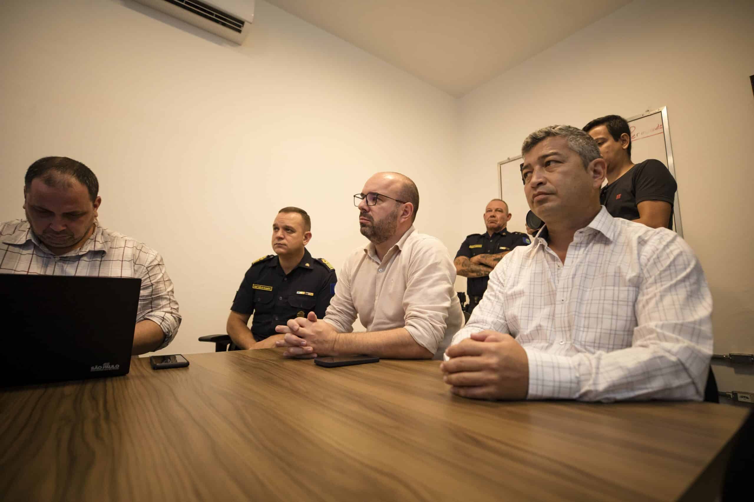 Guarda Municipal recebe equipe técnica do Estado para integração do sistema