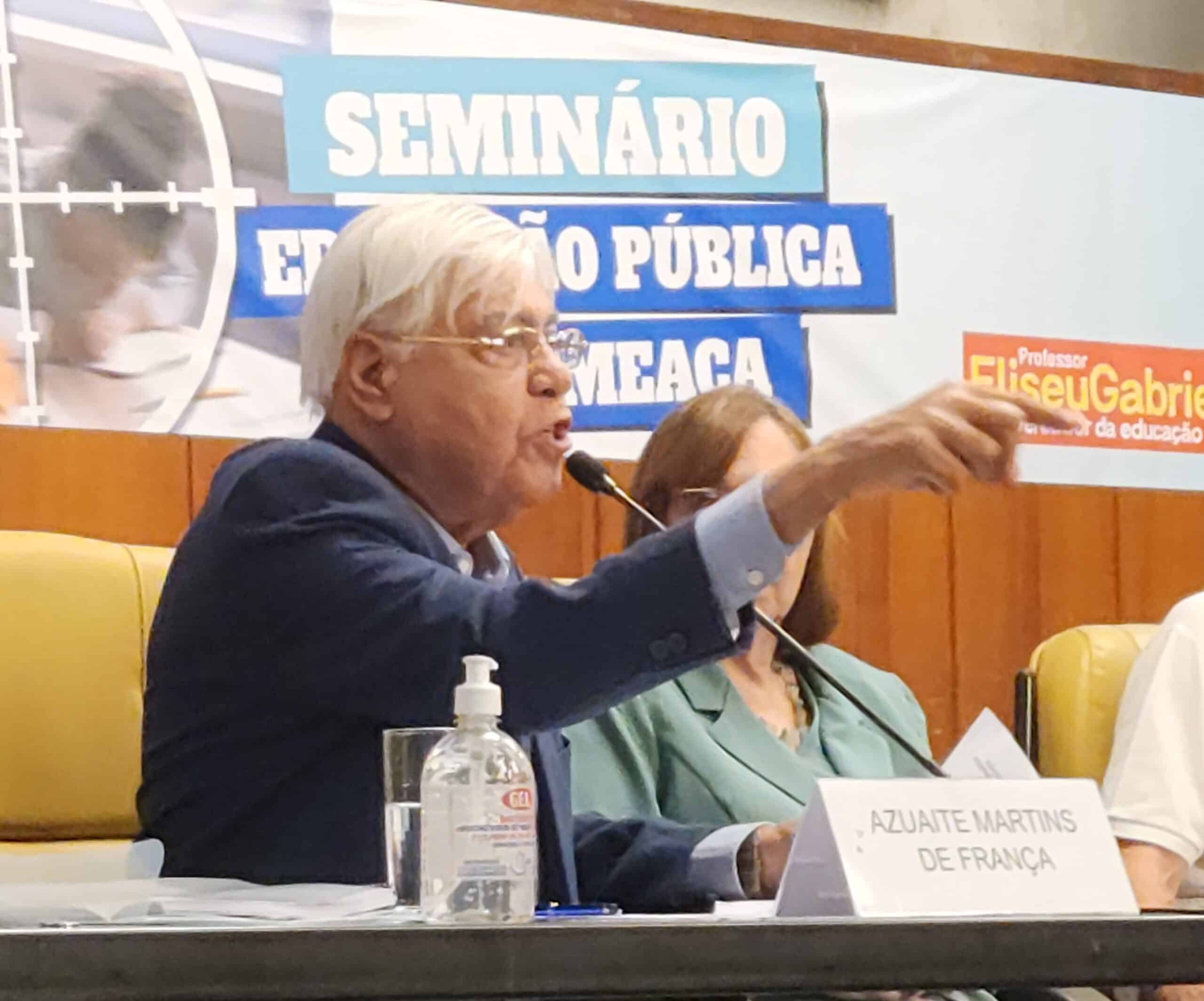 Azuaite participou de Seminário que discutiu privatização da gestão escolar municipal 