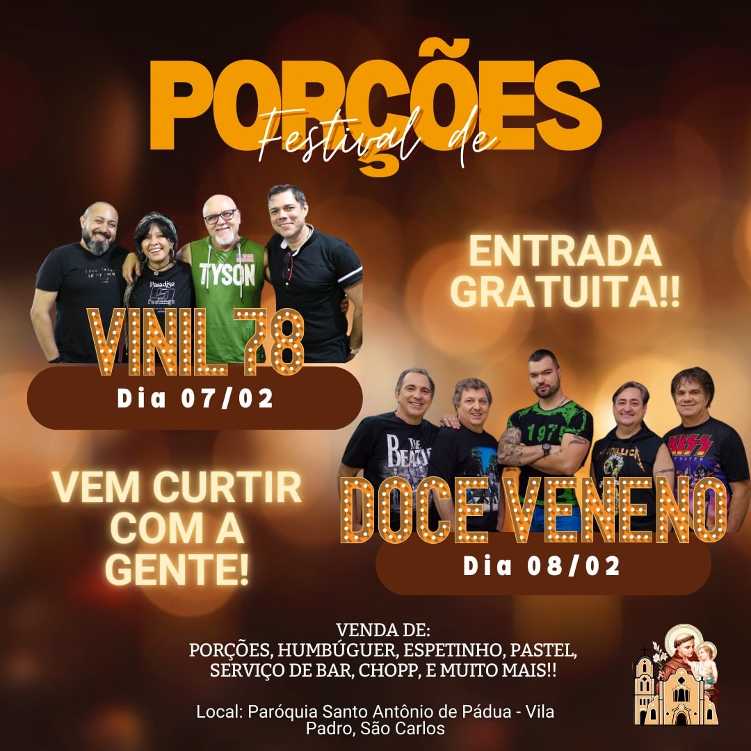 Festival de Porções, na Paróquia Santo Antônio