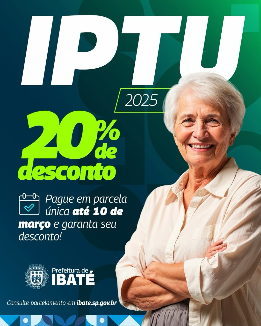 Prefeitura oferece 20% de desconto no IPTU para pagamento em cota única